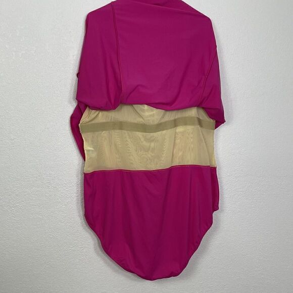 Swim 365 Plus Size 28 Swim Dress Pink One Piece Swimsuit With Dress Overlay - Picture 6 of 9